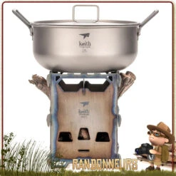 Réchaud Bois Pliant Titane Keith -Camp Horizon Soldes Magasin rechaud bois pliant titane keith 4