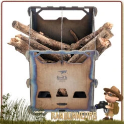 Réchaud Bois Pliant Titane Keith -Camp Horizon Soldes Magasin rechaud bois pliant titane keith 5