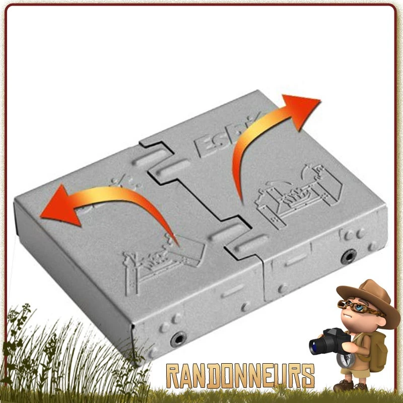 Rechaud De Poche Hexamine Pliant Large Esbit 5 Rechaud De Poche Hexamine Pliant Large Esbit – Image 5