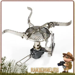 Origin Outdoors Réchaud Randonnée Quattro Lite Avec Piezo