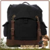 Sac A Dos Bushcraft Vintage Canvas Cuir NOIR Rothco