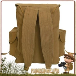 Sac à Dos Bushcraft Vintage HeavyWeight Coyote Rothco -Camp Horizon Soldes Magasin sac a dos bushcraft vintage heavyweight coyote rothco 2