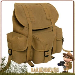 Sac à Dos Bushcraft Vintage HeavyWeight Coyote Rothco