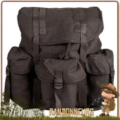 Sac à Dos Bushcraft Vintage HeavyWeight Noir Rothco