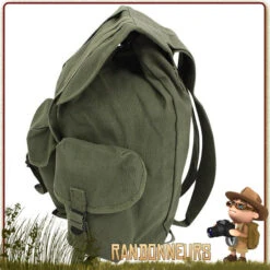 Sac à Dos Bushcraft Vintage HeavyWeight Olive Rothco -Camp Horizon Soldes Magasin sac a dos bushcraft vintage heavyweight olive rothco 4