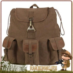 Sac à Dos Bushcraft Vintage WAYFARER Marron Rothco