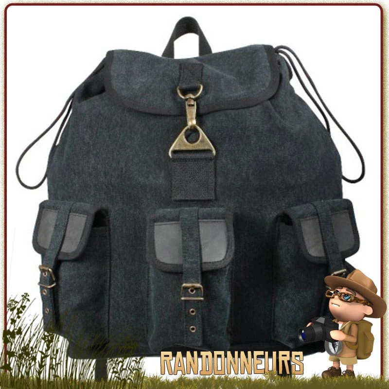 Sac à Dos Bushcraft Vintage WAYFARER NOIR Rothco 1 Sac à Dos Bushcraft Vintage WAYFARER NOIR Rothco