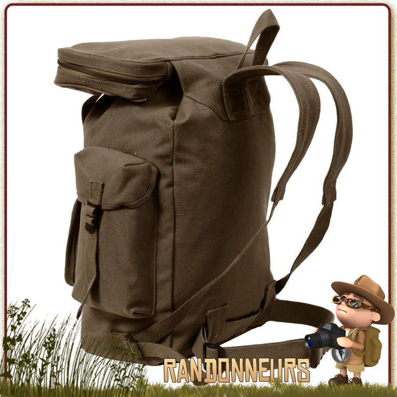 Sac à Dos Vintage Bushcraft MARRON Rothco 3 Sac à Dos Vintage Bushcraft MARRON Rothco – Image 3