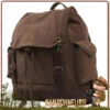 Sac A Dos Vintage Canvas Cuir Bushcraft BRUN Rothco