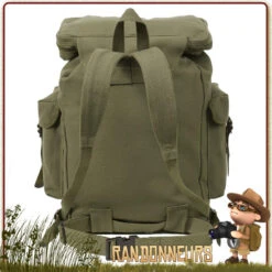 Sac à Dos Vintage Militaire VERT OLIVE Rothco -Camp Horizon Soldes Magasin sac a dos vintage militaire vert olive rothco 2