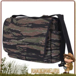 Sac Besace Vintage Classic Messenger Tiger Stripe Camo Rothco