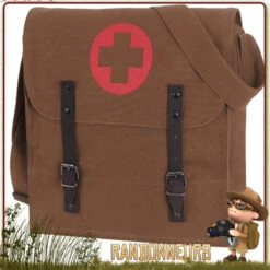 Sac Besace Vintage Medic Brun Rothco