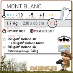 Sac De Couchage MONT BLANC Wilsa 5 Sac De Couchage MONT BLANC Wilsa -Camp Horizon Soldes Magasin sac de couchage mont blanc wilsa 2