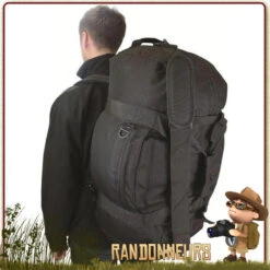 Sac Portage Militaire LOADER 65 Litres NOIR Highlander