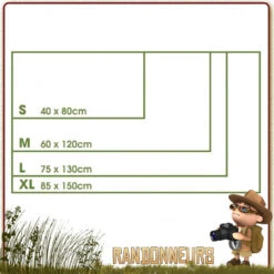 Serviette MicroFibres LARGE BLEUE Highlander -Camp Horizon Soldes Magasin serviette microfibres large bleue highlander 5