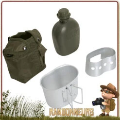 Set Gourde Armée US Type GI's Rothco OLIVE