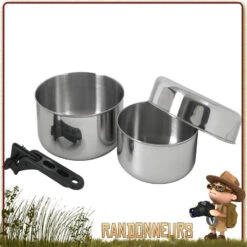 Set Popote Bivouac Inox Biwak 1 RELAGS