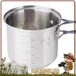 Set Popote Inox Réchaud Esbit CS985ST -Camp Horizon Soldes Magasin set popote inox rechaud esbit cs985st 2