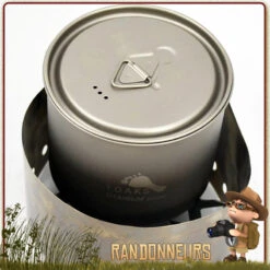 Set Réchaud Titane Toaks Ultra Light System -Camp Horizon Soldes Magasin set rechaud titane toaks ultra light system 2