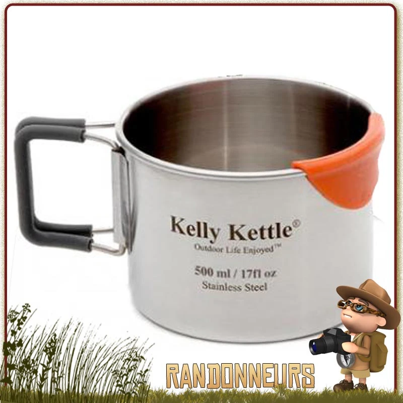 Tasse Inox Ultra Robuste 50 Cl Kelly Kettle 1 Tasse Inox Ultra Robuste 50 Cl Kelly Kettle
