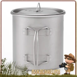 Tasse Pot Titane Avec Poignée 55 Cl KEITH -Camp Horizon Soldes Magasin tasse pot titane avec poignee 55 cl keith 4