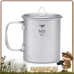 Tasse Titane Avec Poignée 30 Cl KEITH 7 Tasse Titane Avec Poignée 30 Cl KEITH -Camp Horizon Soldes Magasin tasse titane avec poignee 30 cl keith 2