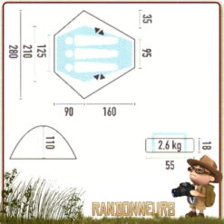 Tente DOLOMITE 3 Jamet -Camp Horizon Soldes Magasin tente dolomite 3 jamet 4
